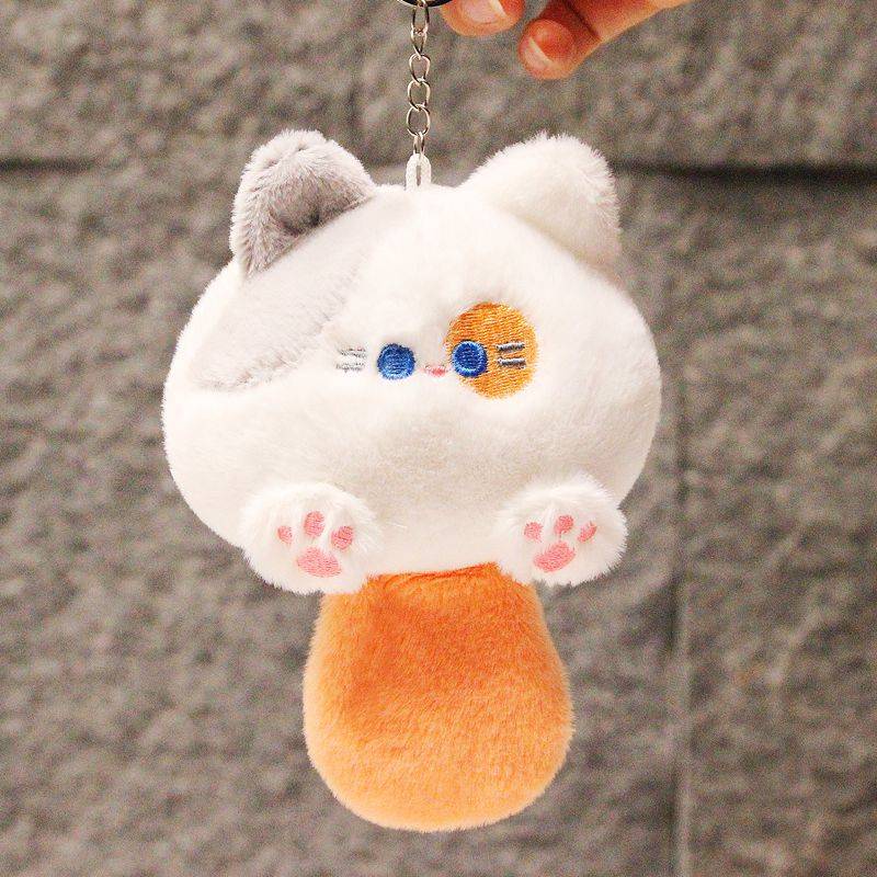 Cat keychain-gray ear