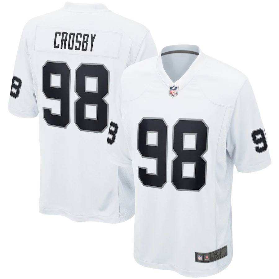 Las Vegas raidr Raiders rugby uniform No. 98 MAXX CROSBY jersey sportswear