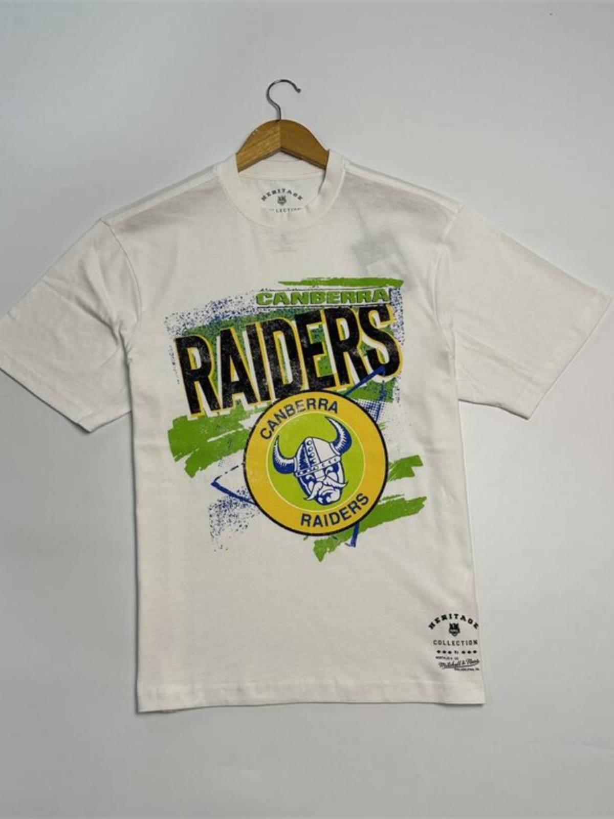 Australian rugby original single M & N alliance NRL men's peeling round neck short -sleeved T -shirt as old print large size half -sleeve