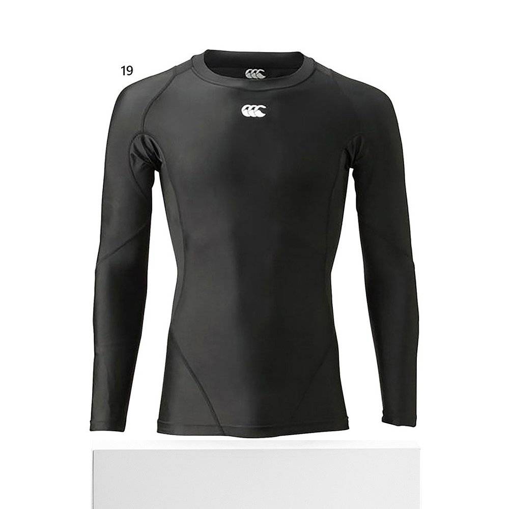 Japan Straight Mail Credan Men's long -sleeved bottoming underwear sports internal rugby uniform top long -sleeved training black