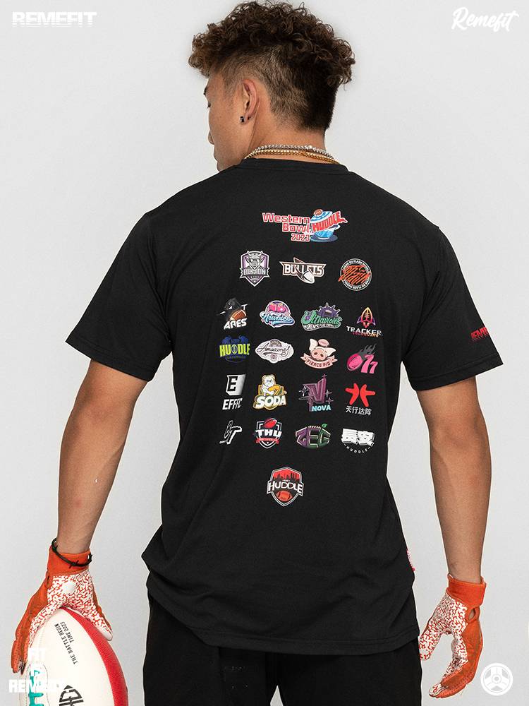 Remefit Western Bowl Banbin Banner Rugby Limited Fast Sports Sports Thin T -shirt Speed Training Short Sleeve