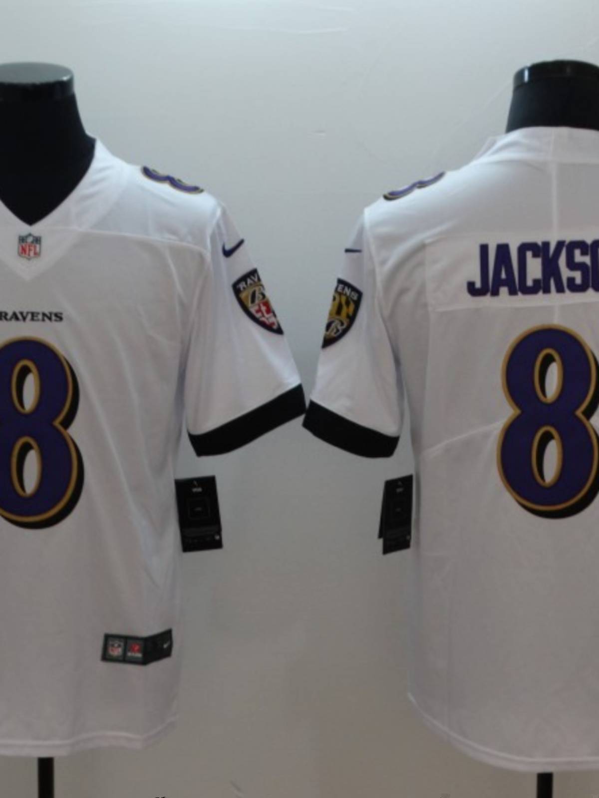 Baltimor Ravens8#Lamar Jackson embroidery uniforms