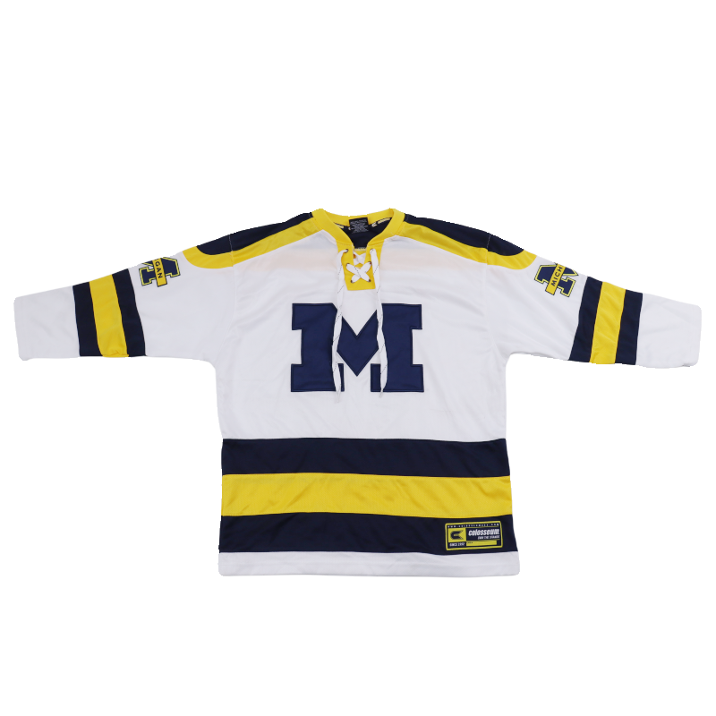 NCAA University Alliance Hip -hop Hip -hop BBoy Perform Popping embroidery mid -sleeved T -shirt rugby clothing five -point sleeve