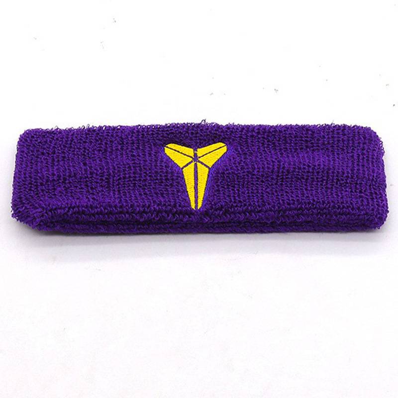 Basketball header star Kobe Ingrich run sweat, sweat, protects fitness headscarf embroidered men's hairband