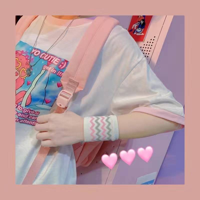Wrist care sports sweat sweat basketball volleyball badminton wiper, cute student street dance female scarred wrist cover