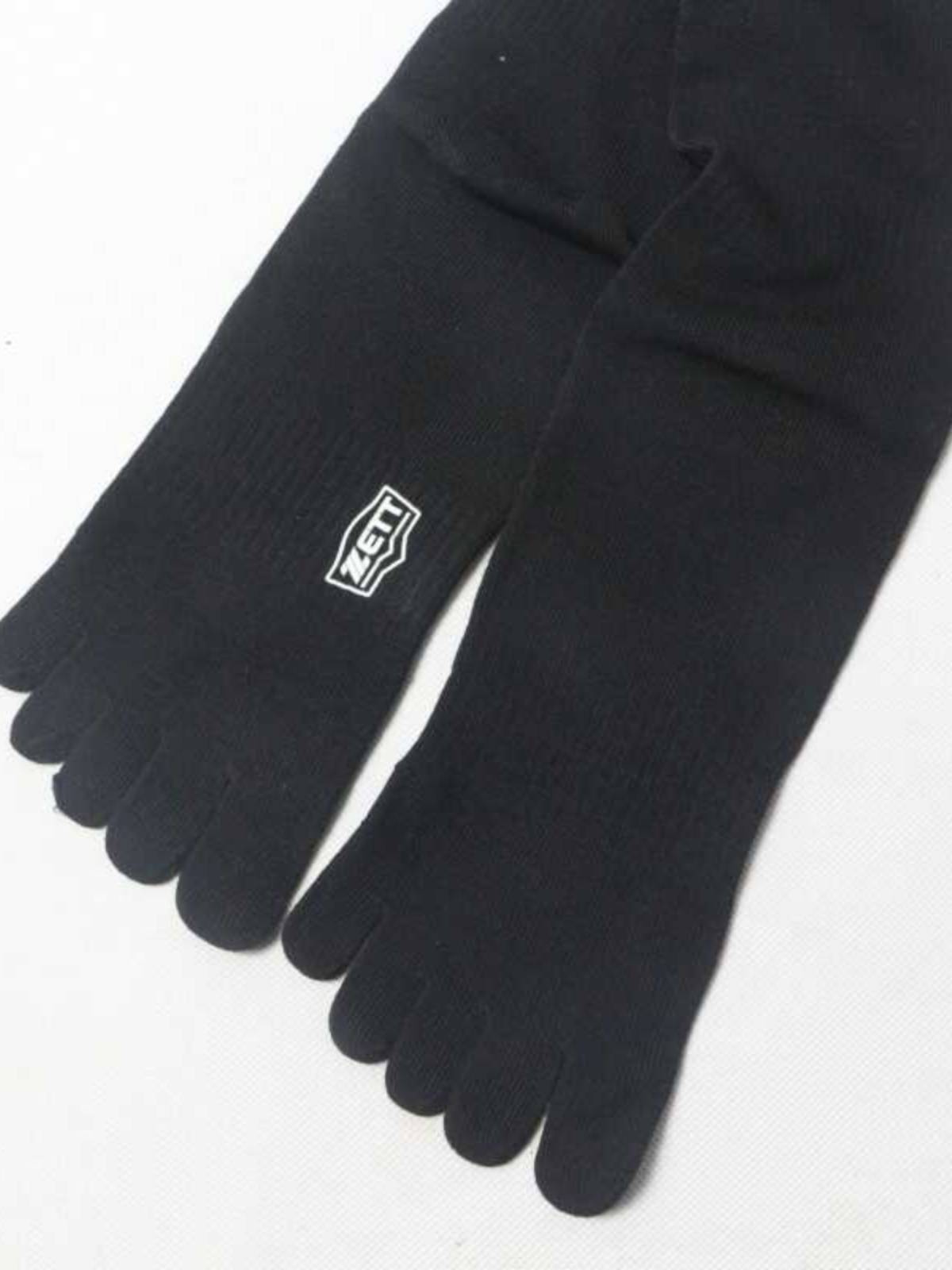 Single socks boys high -cylinder baseball baseball five -finger socks solid sweat absorption and breathable and knee long socks divided toes sock men