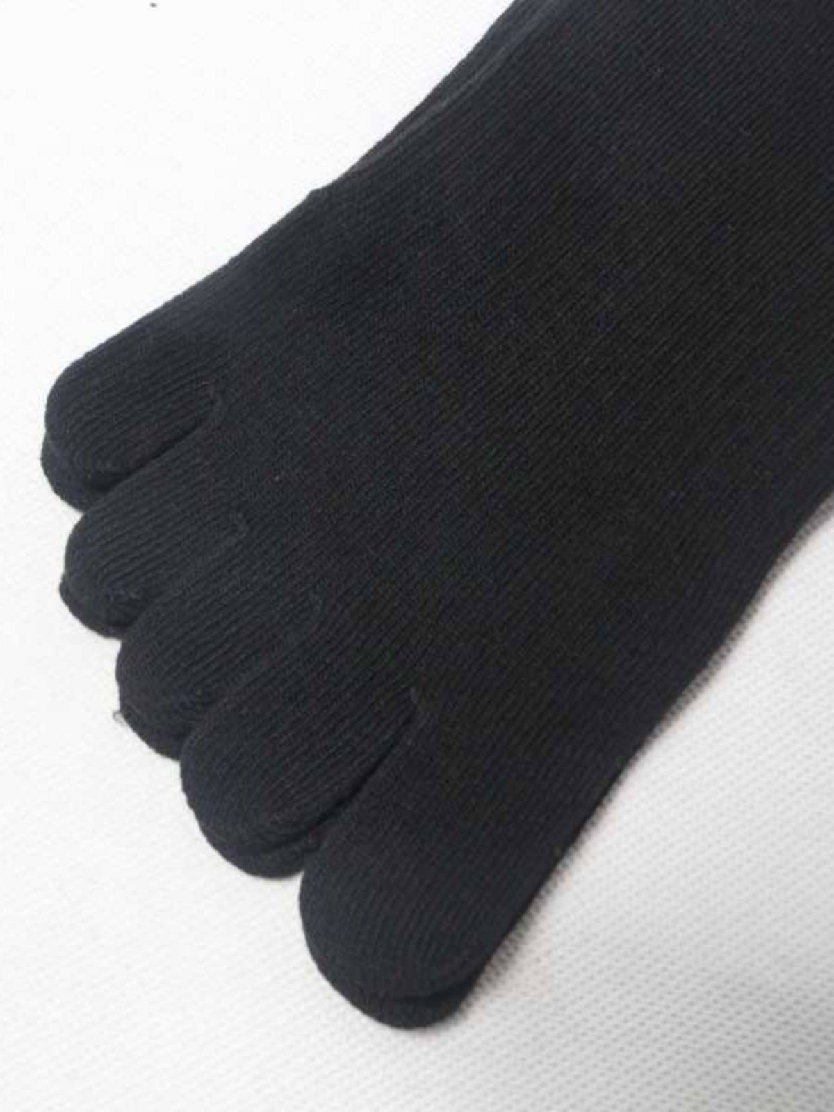 Single socks boys high -cylinder baseball baseball five -finger socks solid sweat absorption and breathable and knee long socks divided toes sock men