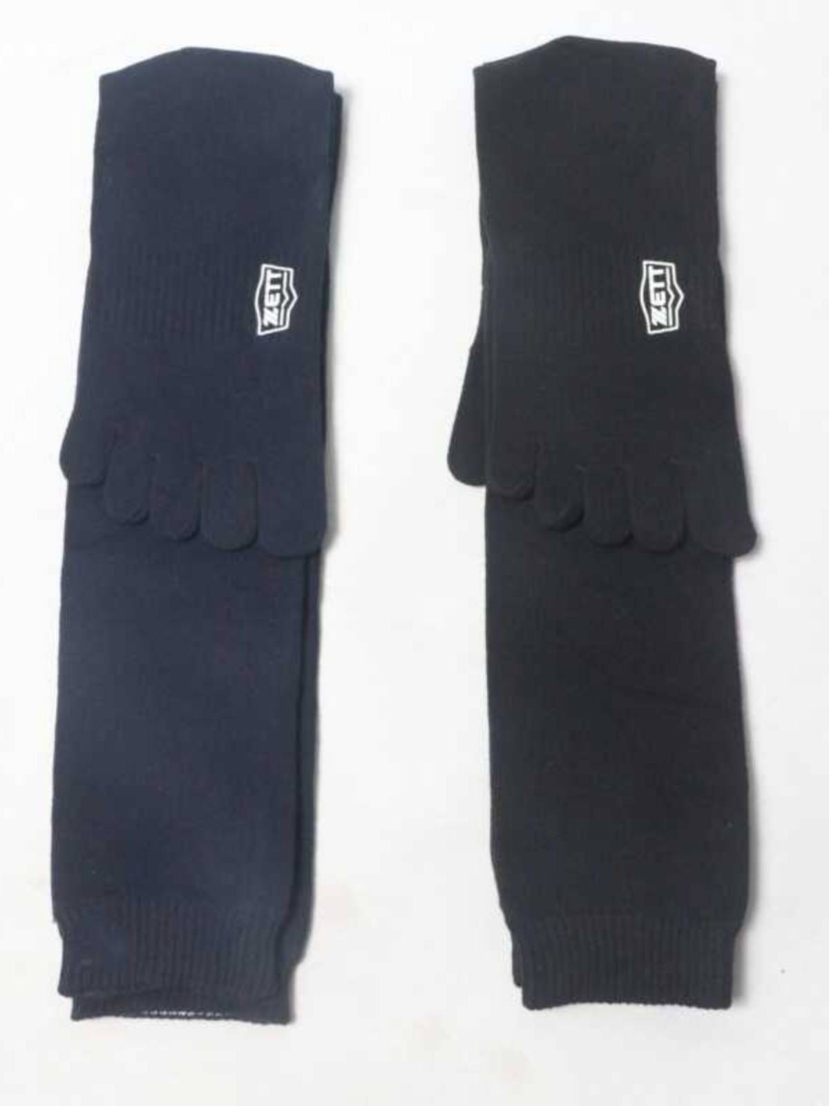 Single socks boys high -cylinder baseball baseball five -finger socks solid sweat absorption and breathable and knee long socks divided toes sock men