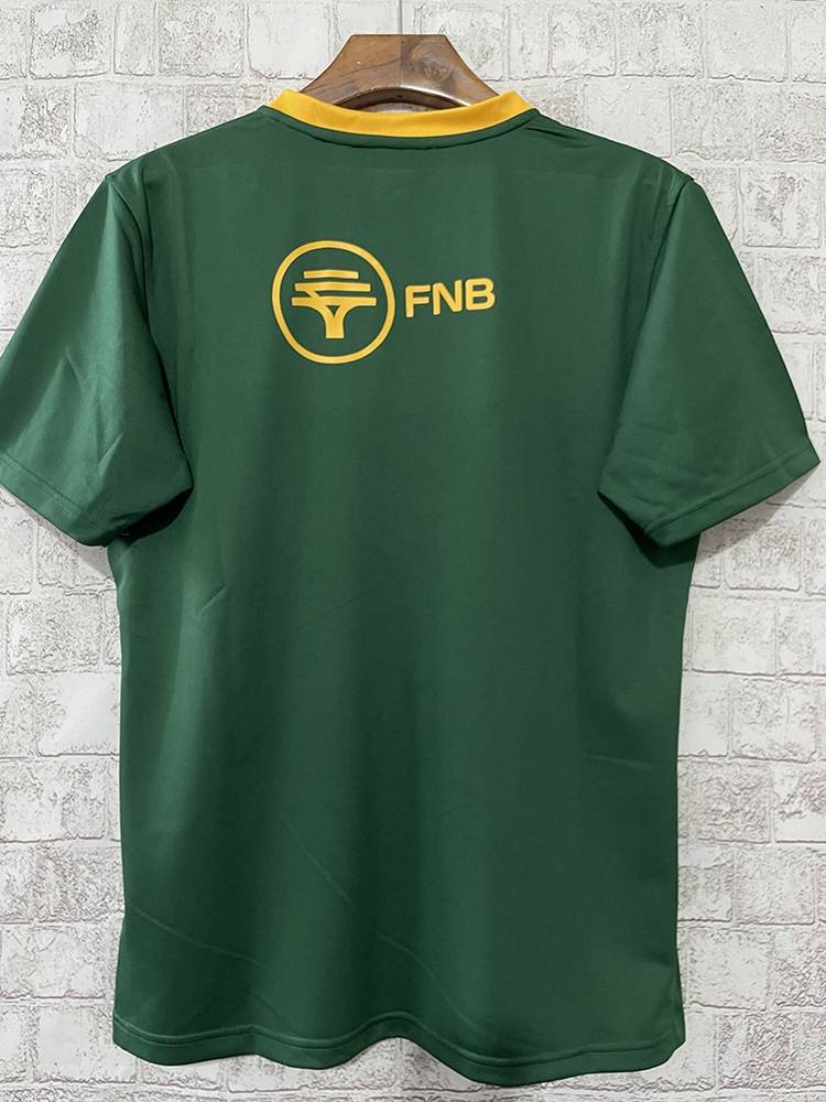South Africa olive clothing 2024 South African round neck T -shirt olive jersey South Africa Rugby Jersey