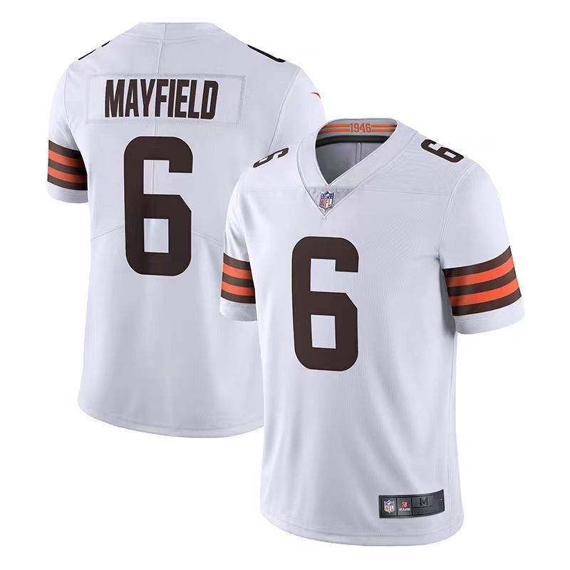 NFL Rugby Cloth Cleveland Browns Leisure Sports Training Uniform No. 6 Mayfield