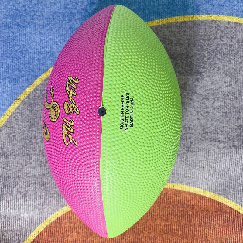 American rugby children's toy ball comfortable soft leather supernifiers, no injury to export high -quality rubber children's ball
