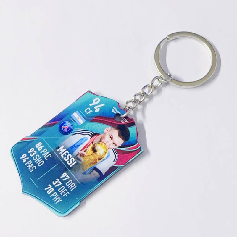 Football Acrylic keychain-Messi won the championship 94