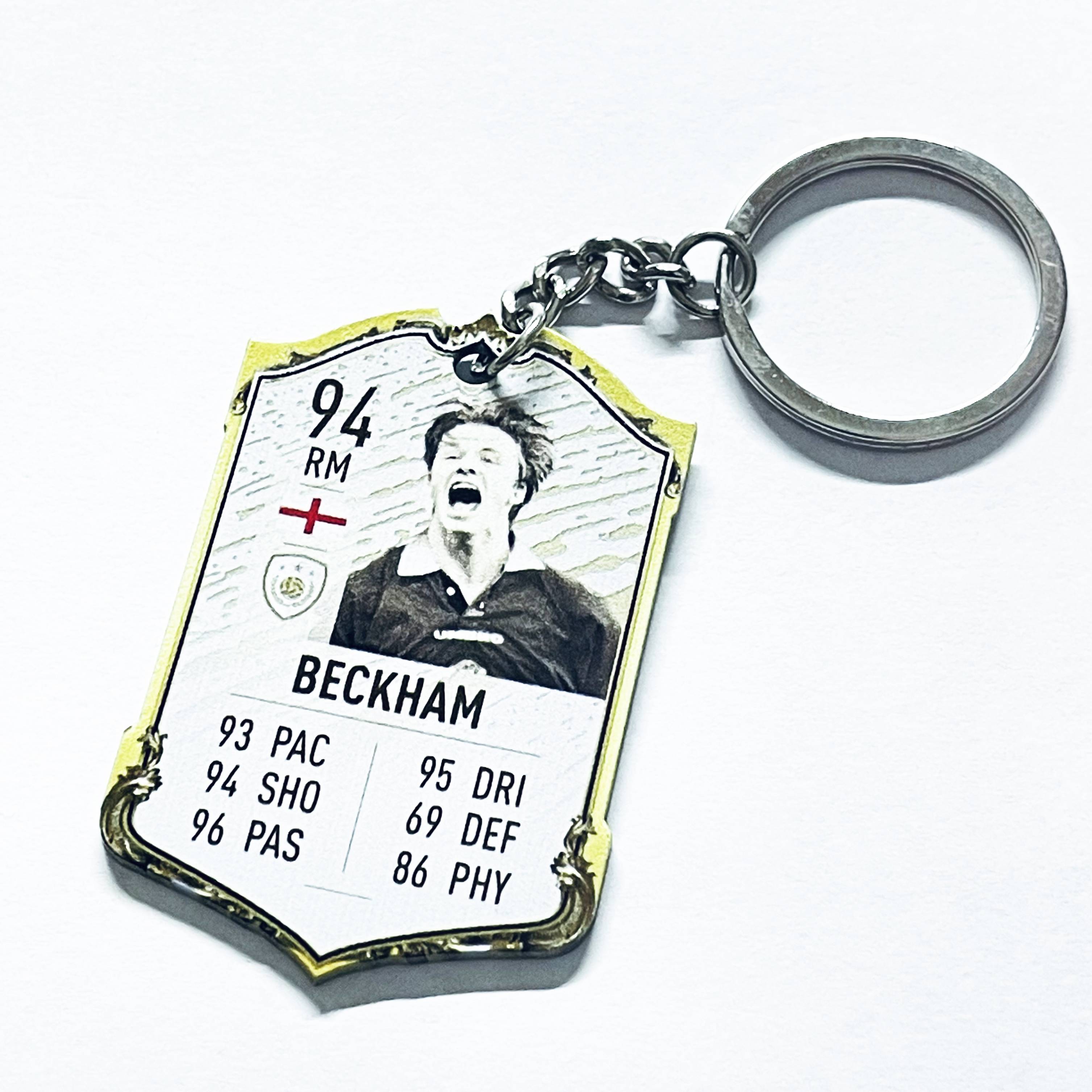 Football Acrylic keychain-Beckham 94