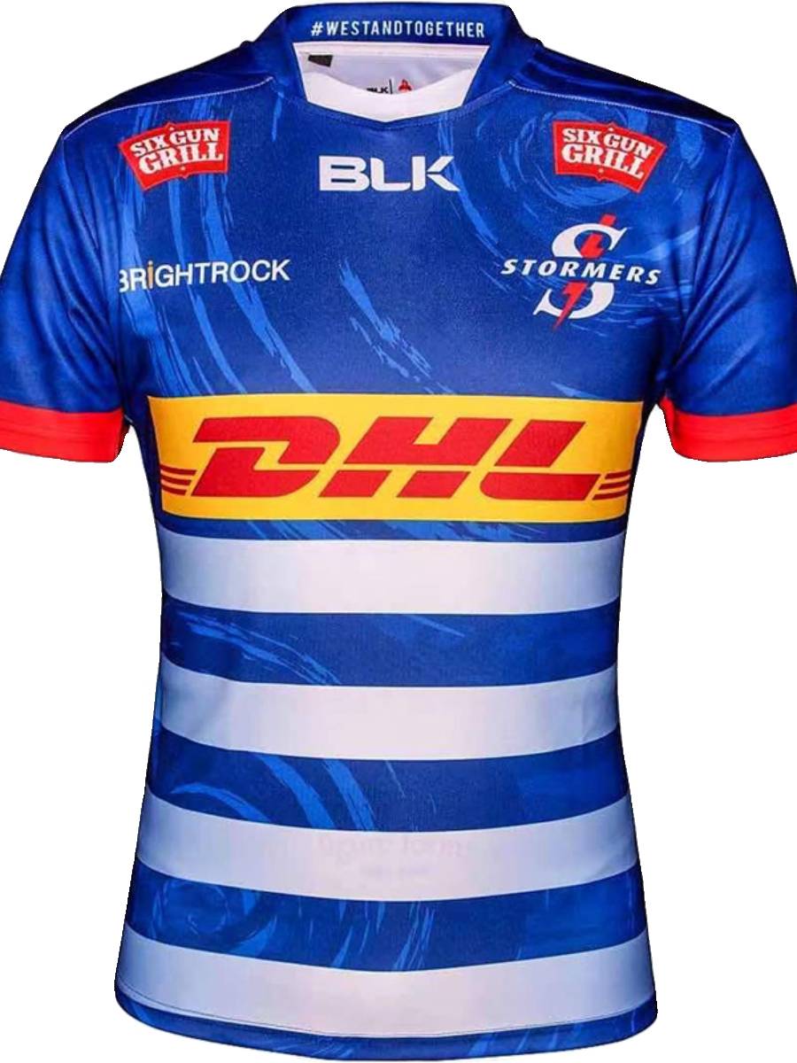 2023 South African Storm Person, Lottery, Short -sleeved Football Clothes Male Stormer Rugby Jersey