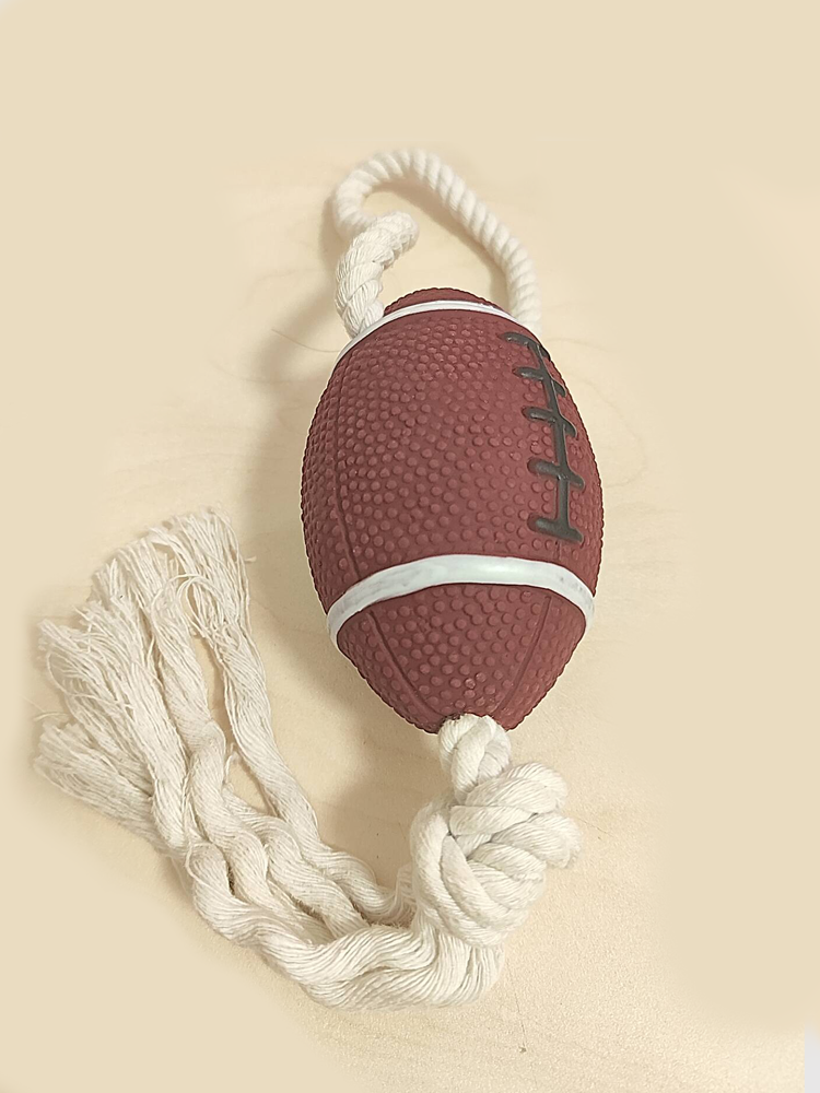Dog rugby will speak thorny toy knot, interactive small and medium puppies, molars are super resistant to pet supplies