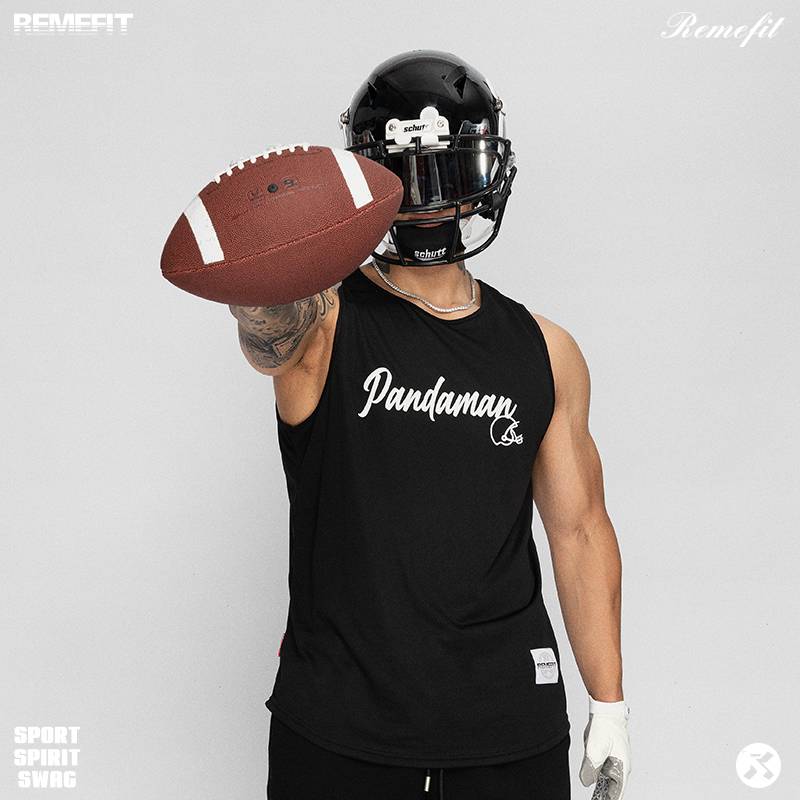 Remefitx Pandaren Co -branded Rugby City Series American Sports Thin Sports Thin Shoulder Speed Training Vest