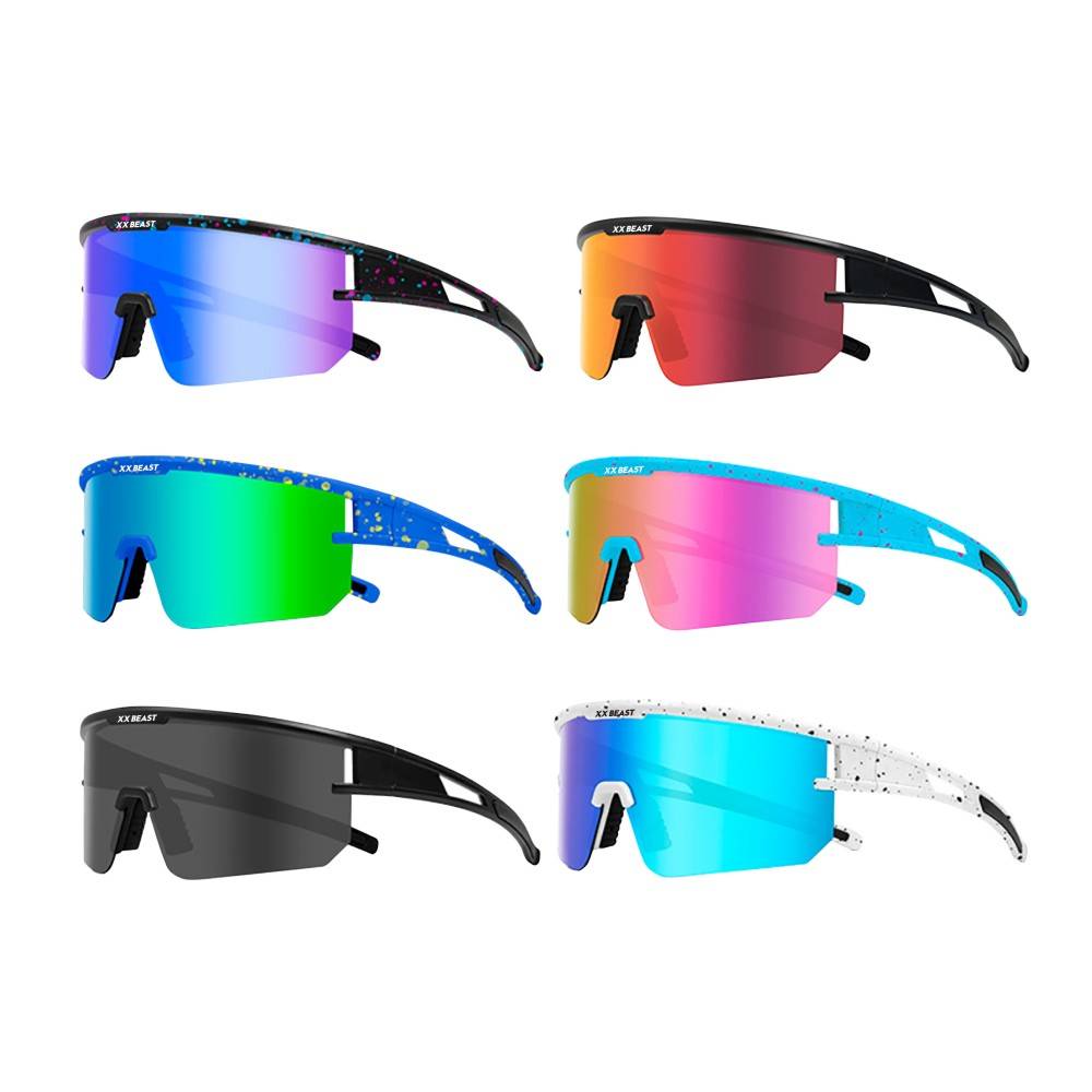 Rugby training dedicated ultraviolet wind -proof wind -proof sand sports electroplating sunglasses are not easy to drop high -quality models