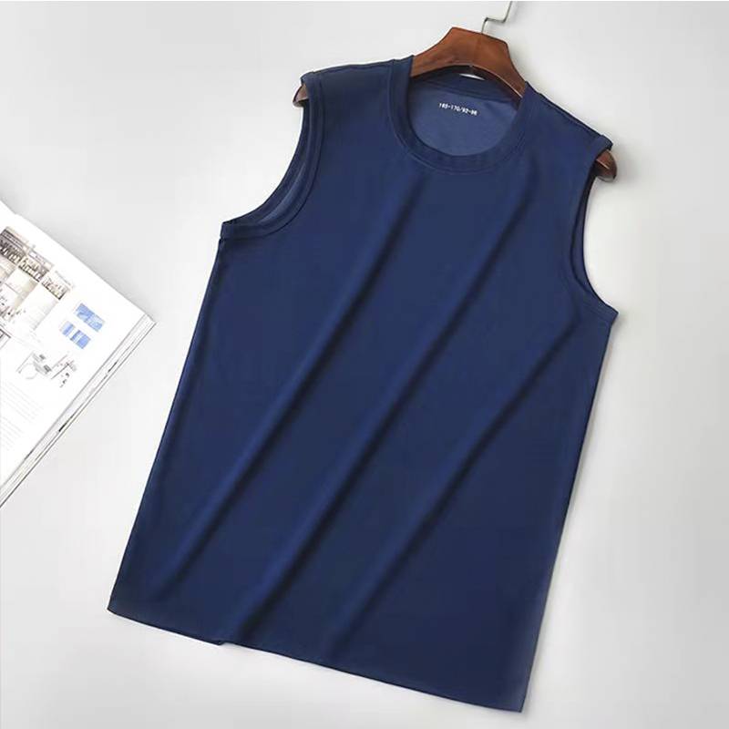 new fire preparation, sleeveless shirt, fire blue, shoulder speed drying gas, gas training service vest bottom shirt