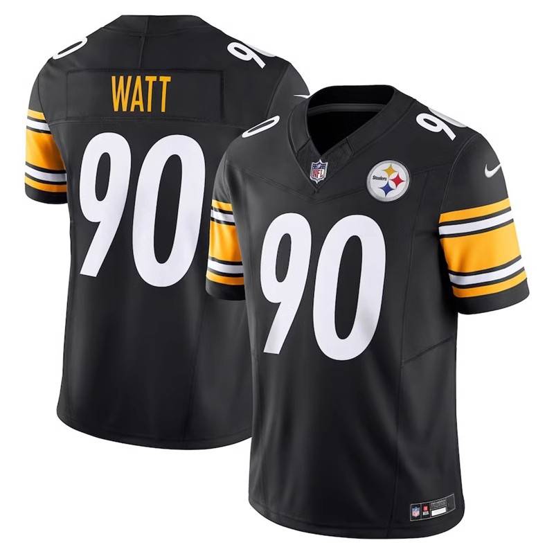 2023NFL Pittsburgh Stelers 90# TJ WATT Rugby Jersey