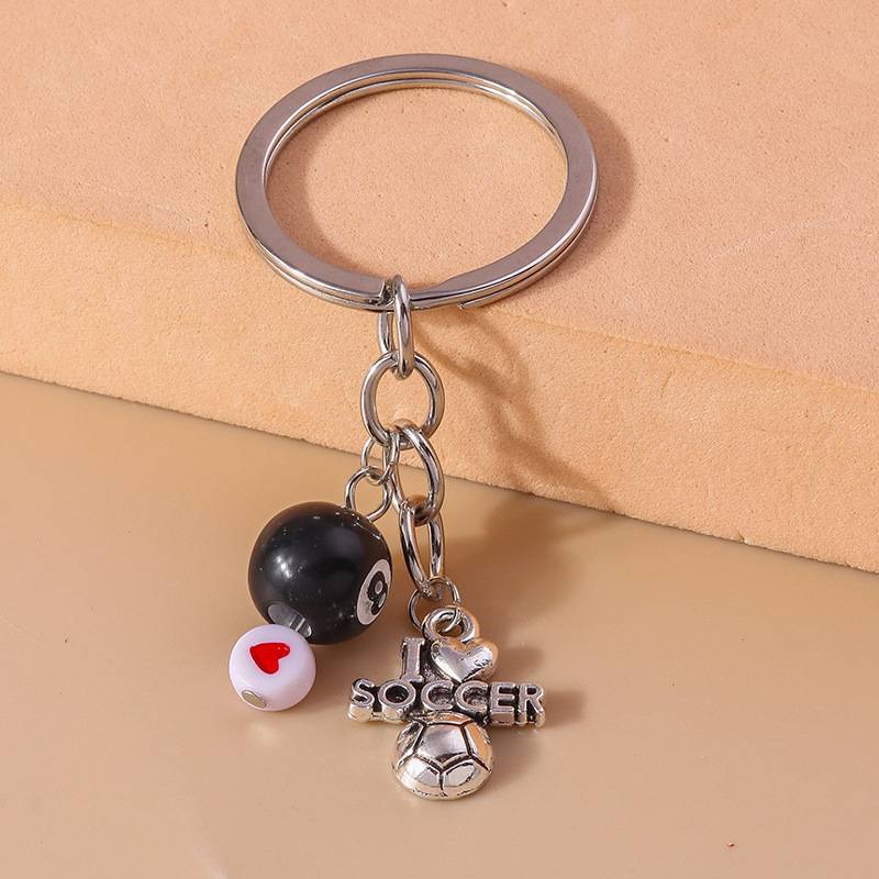 Black 8 billiard (key ring)