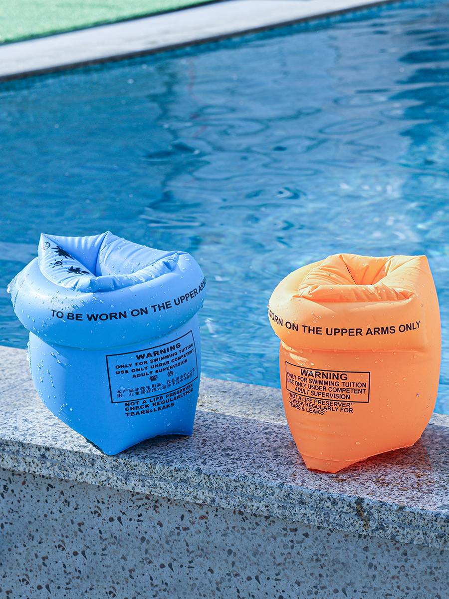 Swimming ring arm ring thickened dual -gas sac Water sleeve children adult universal water sleeve large buoyant rot inflatable life ring