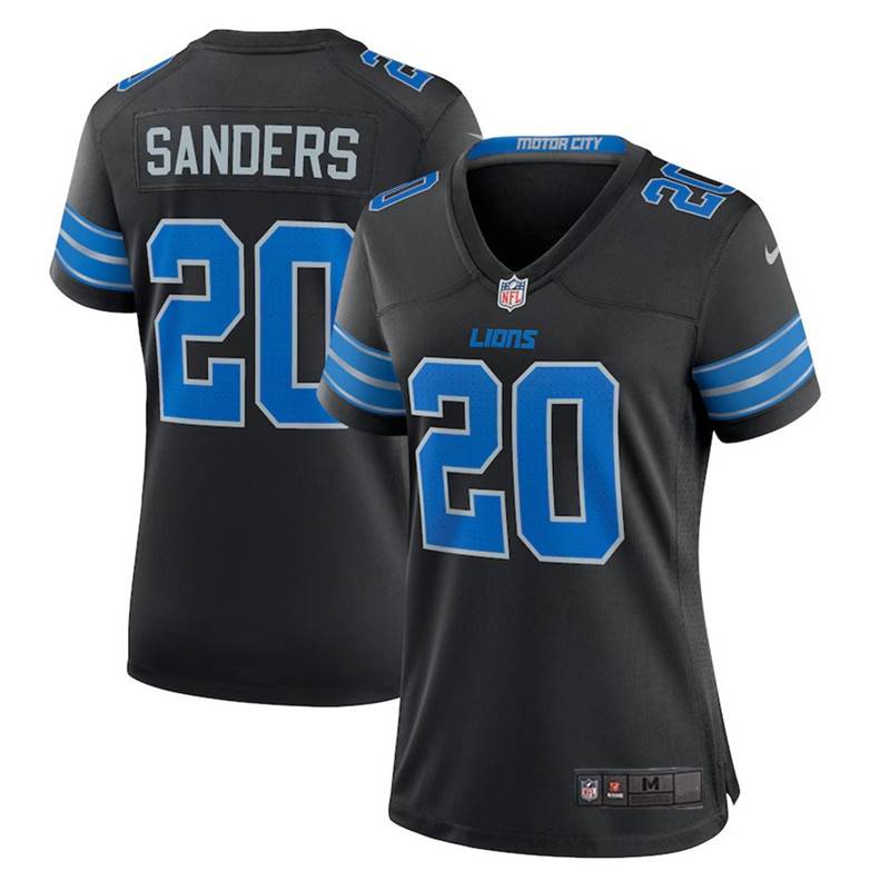 2024 new version of the NFL Detroit Lion team lions male and female children 20# Sanders rugby uniform