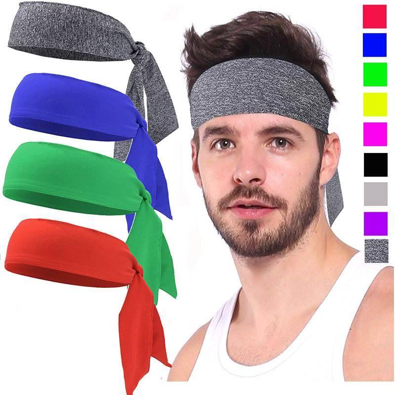 Fitness hat Men and women sports sweat -absorbing long headscarf headscarf running cycling pirate ninja hair band samurai headband
