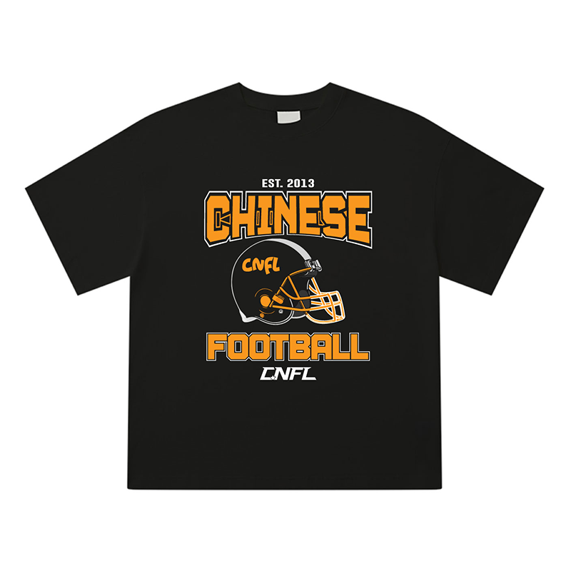 CHD X CNFL joint American heavy short -sleeved T -shirts Summer new cotton round neck top men and women