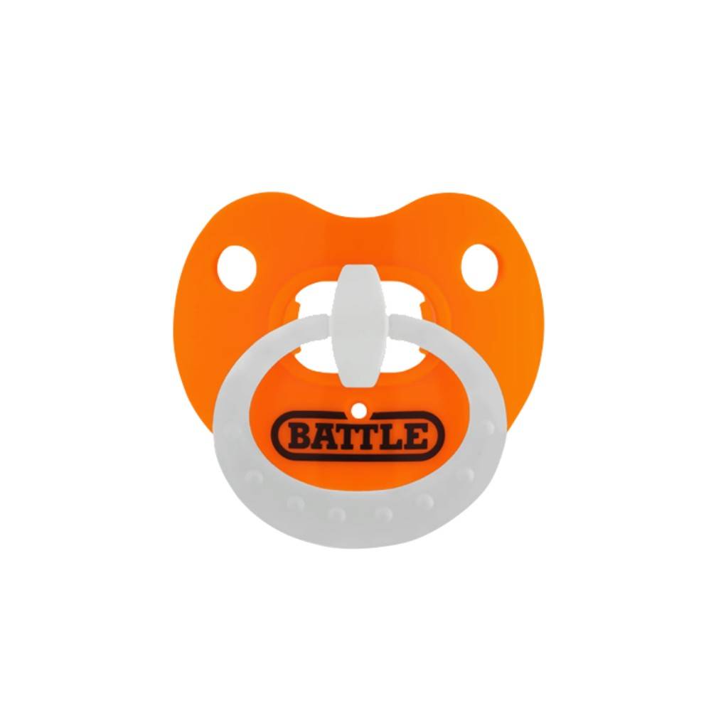 Orange pacifier braces