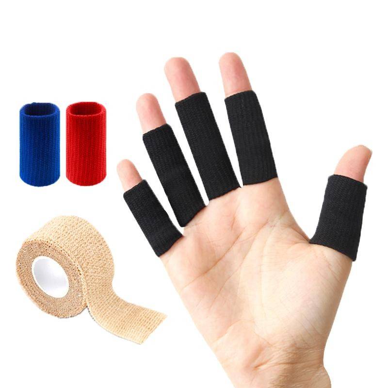 Basketball protective finger protective finger protective sleeve joint thumbs self -adhesive spinning pressure bandage bandage and sweat absorption
