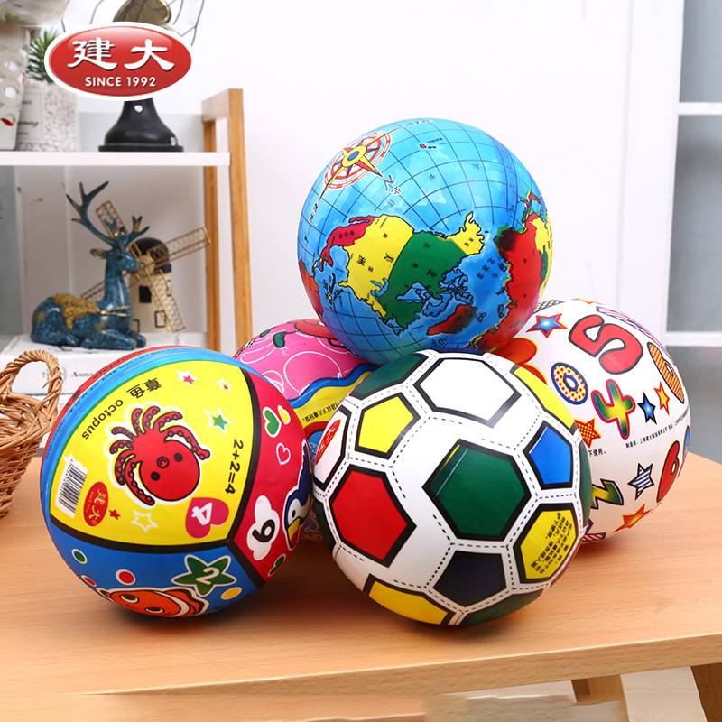 Infant Elastic Polo Gas Get the Ball of Skills Football Basketball Baby Skin Ball Male Girl Papering the ball toy large