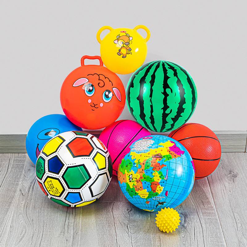 Infant Elastic Polo Gas Get the Ball of Skills Football Basketball Baby Skin Ball Male Girl Papering the ball toy large