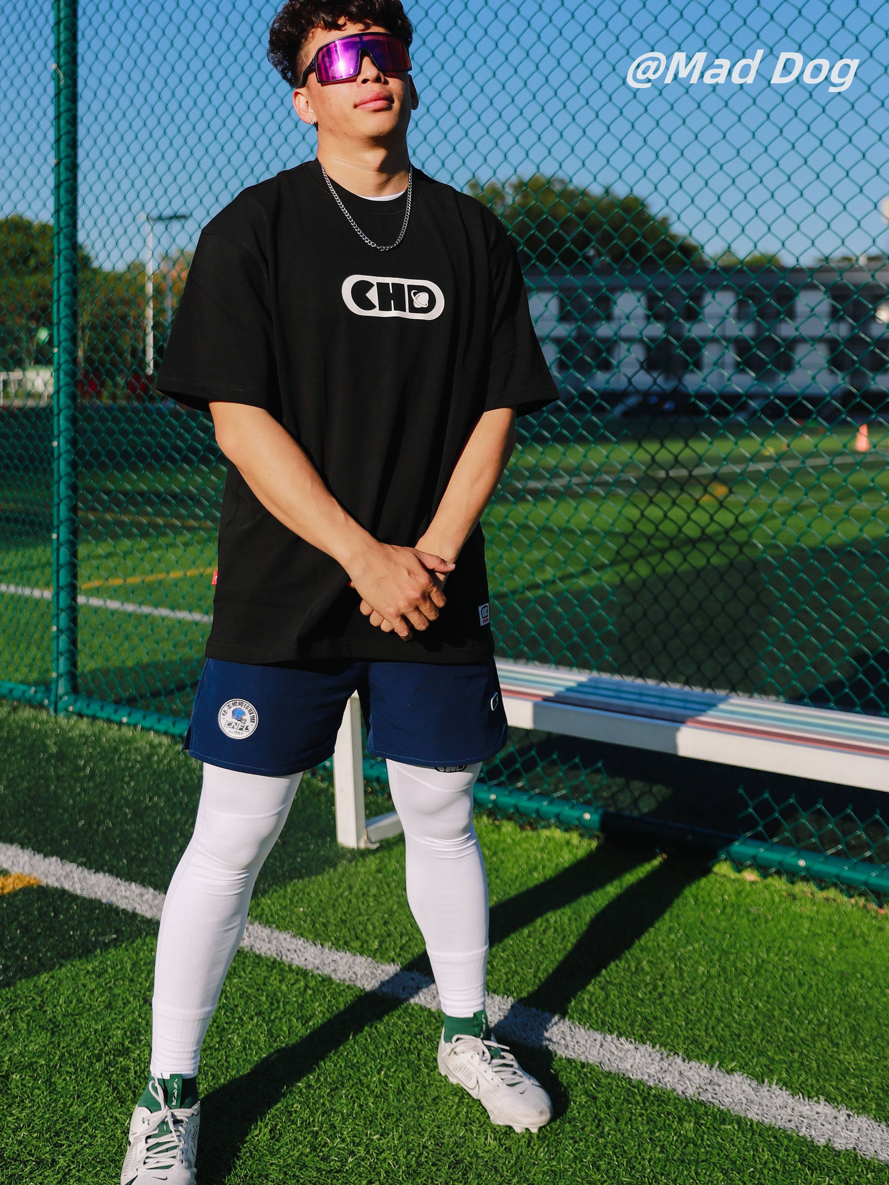 Chdfootball American rugby T -shirt fast dry short -sleeved sports basketball clothes breathable casual American shooting service