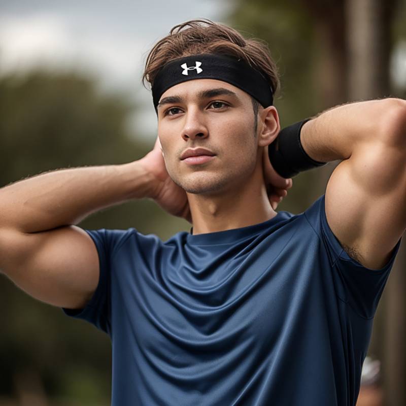 Sports hair with male and female Yoga outdoor running basketball riding in the summer in a sweaty skid hair belt