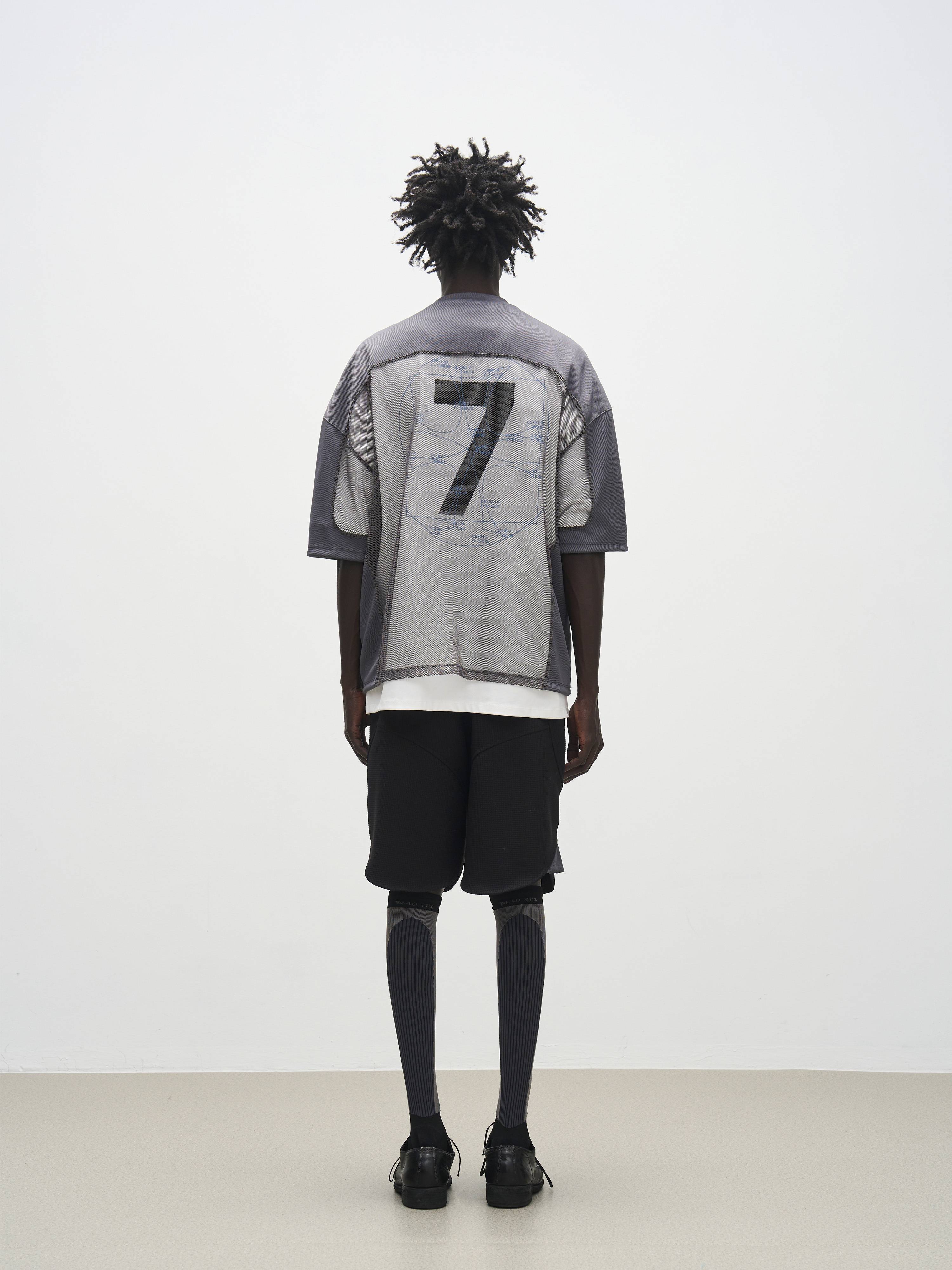 7440 37 1 SS24 Academy Hollow Medium Net Short -sleeved Rugby Server T -shirt