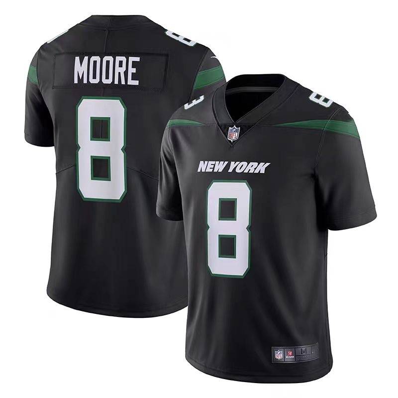 NFL rugby clothes New York Jets sports training ball No. 8 MOORE