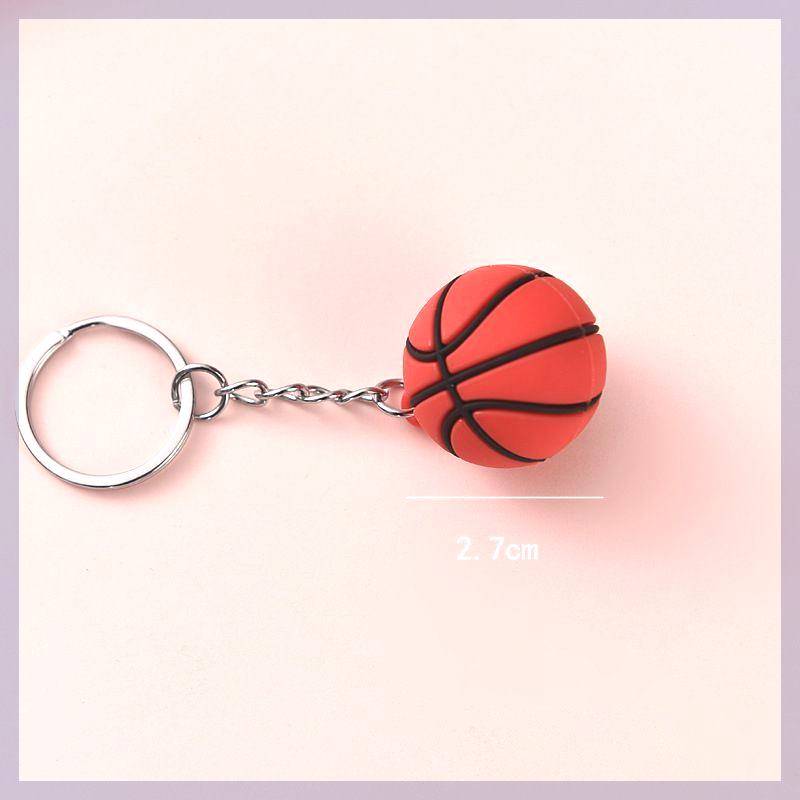 Simulation Ball Key Buckle Facky World Cup Football Basketball Rugby Tennis Pendant Fans Sports Sports Small Gifts