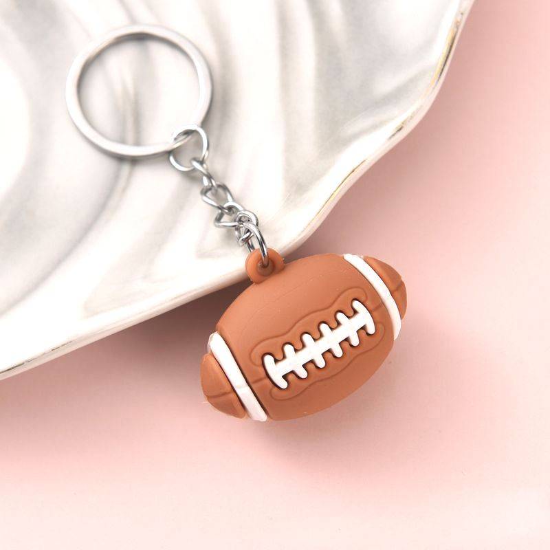 Simulation Ball Key Buckle Facky World Cup Football Basketball Rugby Tennis Pendant Fans Sports Sports Small Gifts