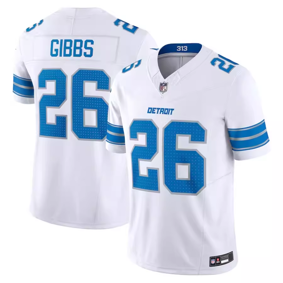 New NFL Detroit Lion Detroit Lions Rugby Unit 26 Jahmyr Gibbs jersey