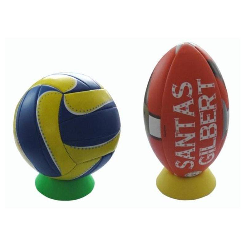 soccer basketball volleyball bottom-up rugby stand-up display qiuzuo