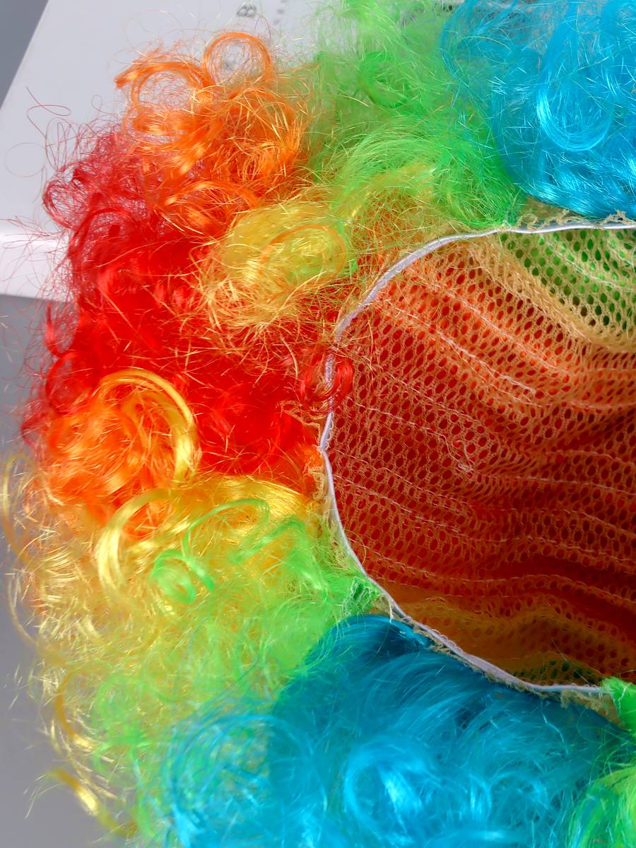 Fan Curse Top Clown Kindergarten Fluffy Performance Performance Funny Children's Performance Material Wigs