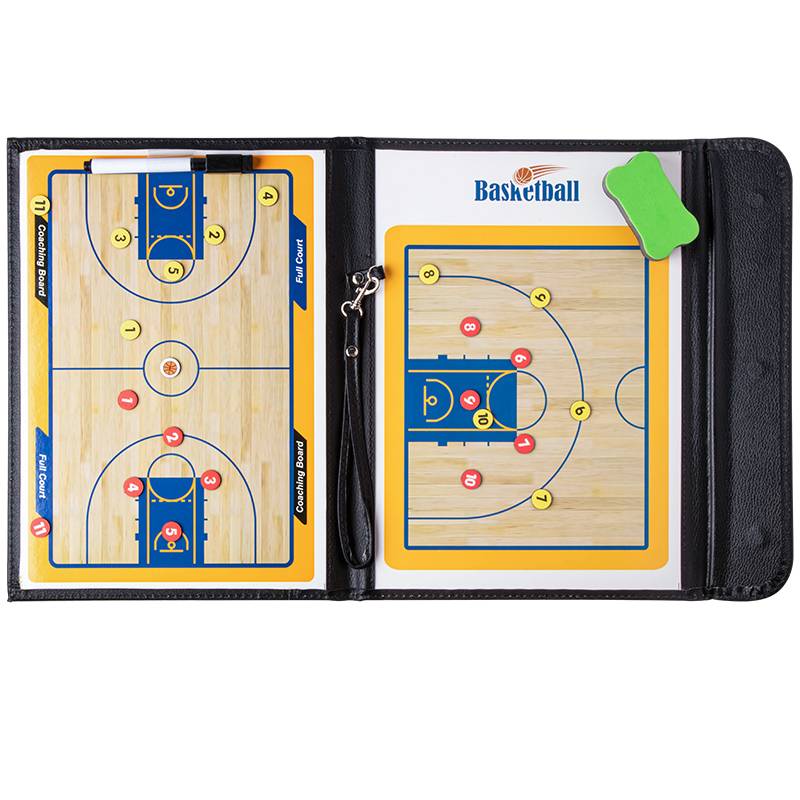 Portable basketball football coach tactical board supplies command board competition training magnetic rubbing and foldable