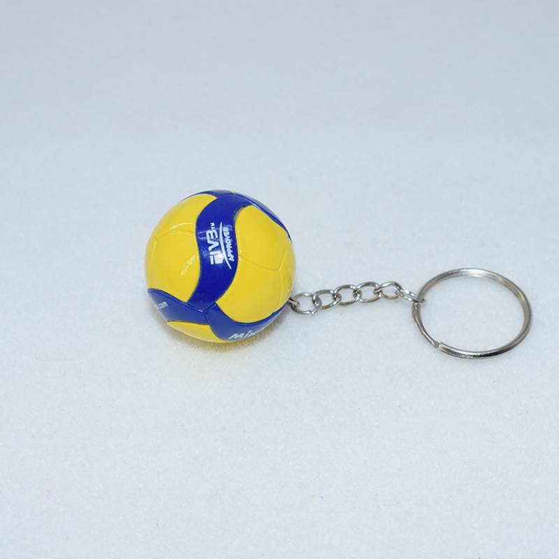 Mikasa volleyball keychain 3.8cm hardware PVC pendant contest prizes business gift personality volleyball ornament