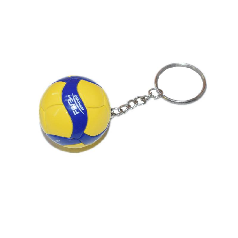 Mikasa volleyball keychain 3.8cm hardware PVC pendant contest prizes business gift personality volleyball ornament