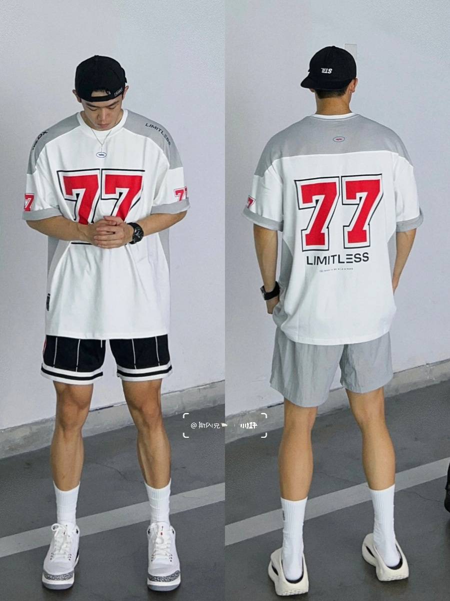 77 Ice Hockey Short Sleeve American Retro Sports Gaojie Casual Rugby Uniform Basketball Hip -Hop Jersey T -shirt Male