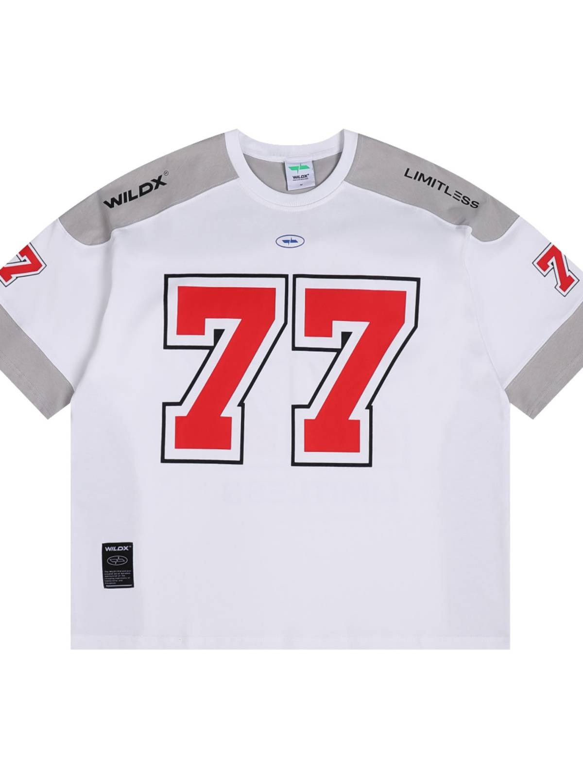 77 Ice Hockey Short Sleeve American Retro Sports Gaojie Casual Rugby Uniform Basketball Hip -Hop Jersey T -shirt Male
