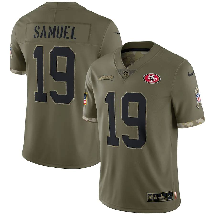 NFL rugby uniform 49ERS 49 people 19#Samuel#85kittle#92young embroidered jersey