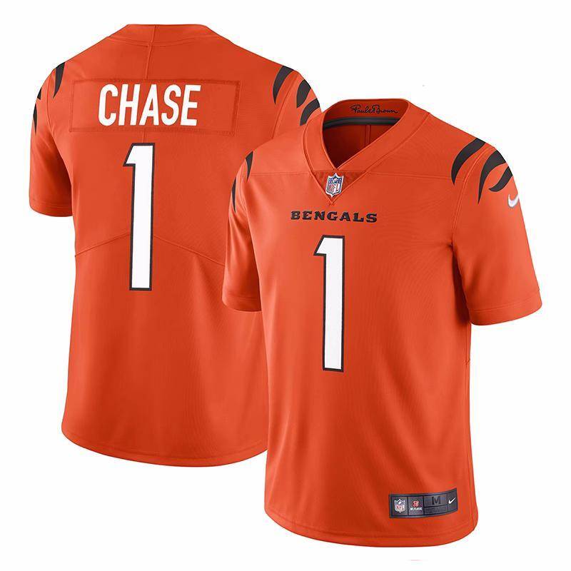 NFL American Rugby League Bengals Cyntinna Tiger CHASE CHASE Grass Jersey