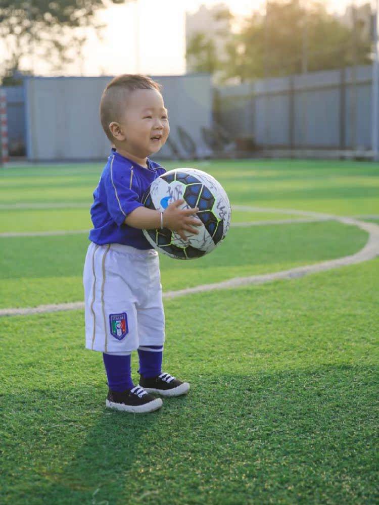 Pure cotton sweat -absorbent children's short -sleeved jersey football suit can be printed named Argentine Brazil Italy and Spain