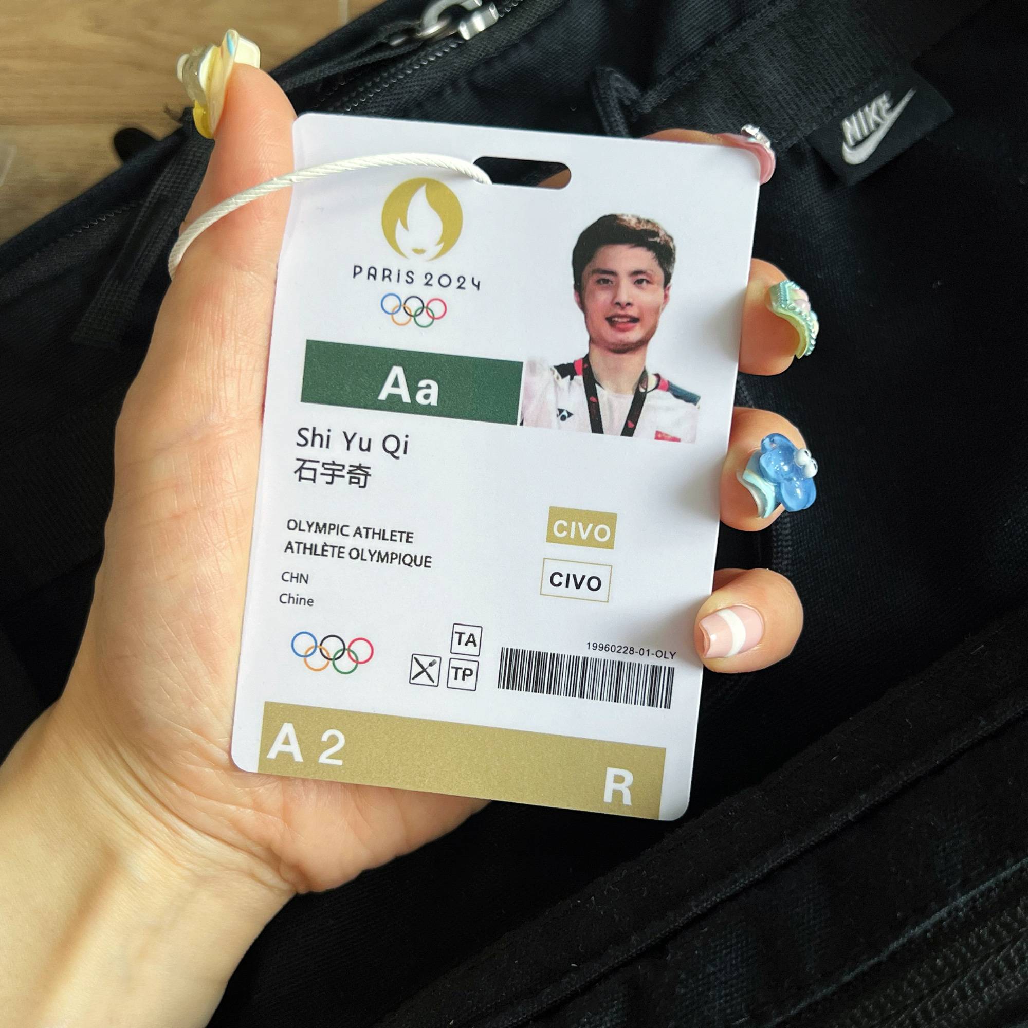 Lin Dan Shiyuqi Badminton Star Participation Capania Competition Star Star Backpack Small Pendant Waterproof High Value